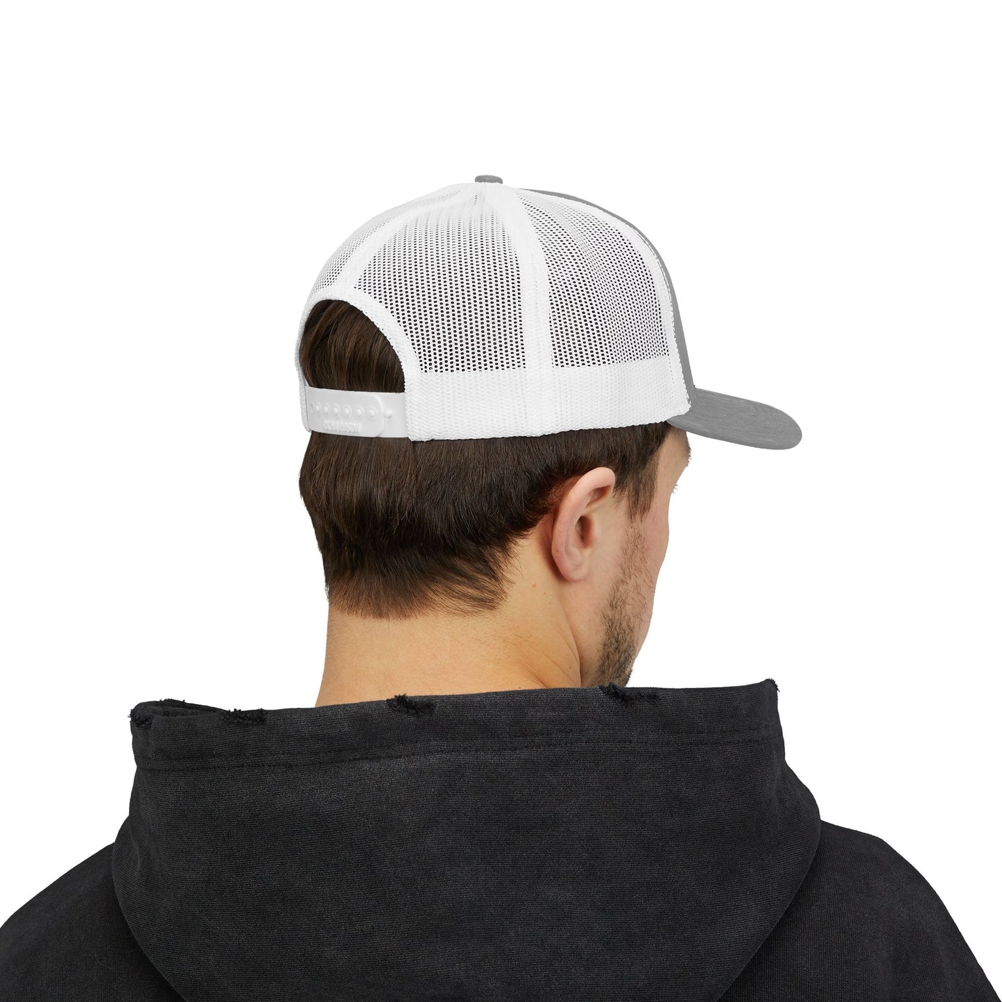 Trucker Hat with CAPSTA Embroidery, Adjustable Snapback Cap for Casual Wear
