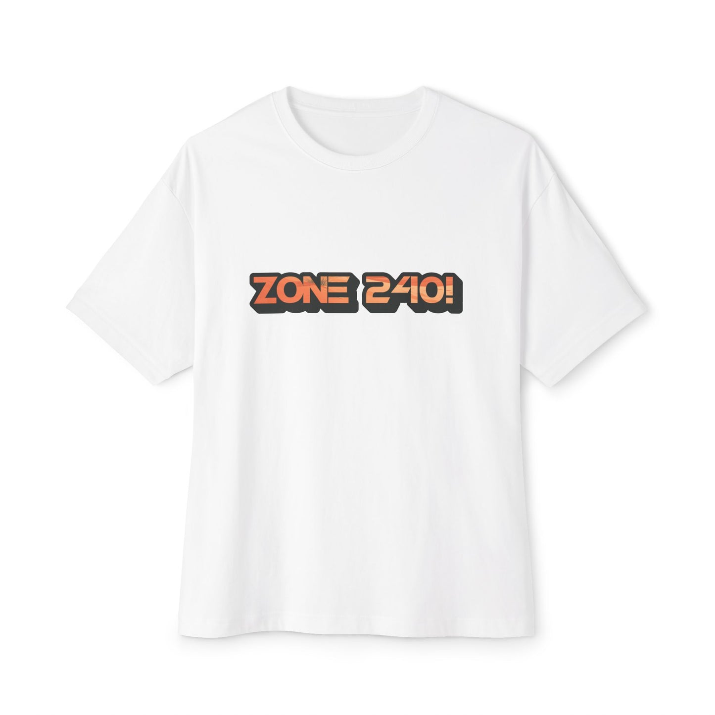 Retro Zone 240! Unisex Oversized Tee, Vintage Graphic Tee