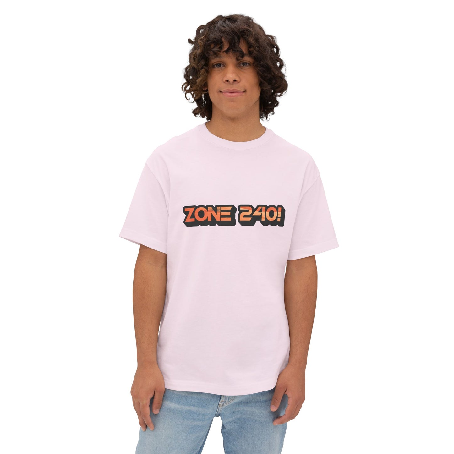 Retro Zone 240! Unisex Oversized Tee, Vintage Graphic Tee