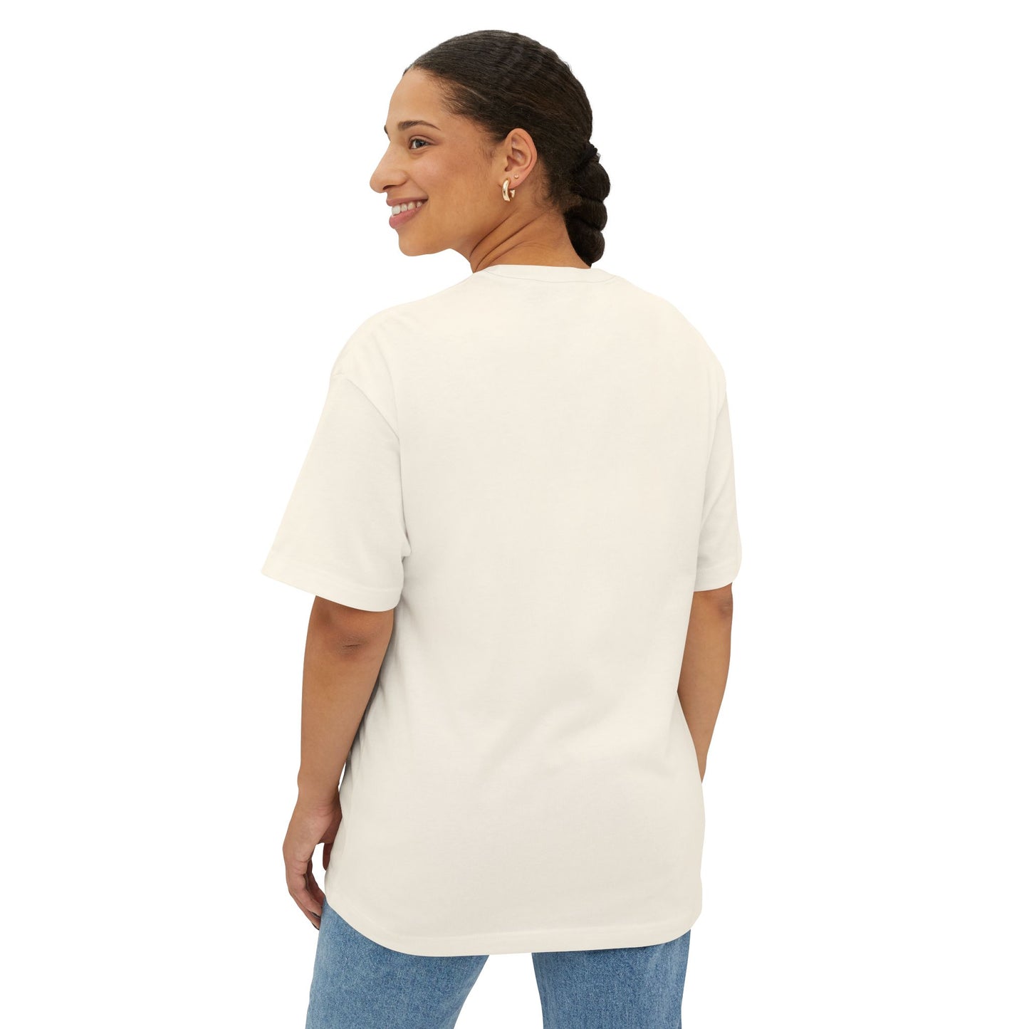 Unisex Oversized Boxy Tee with Coffee Quote - Cozy Streetwear, Casual Everyday Style!