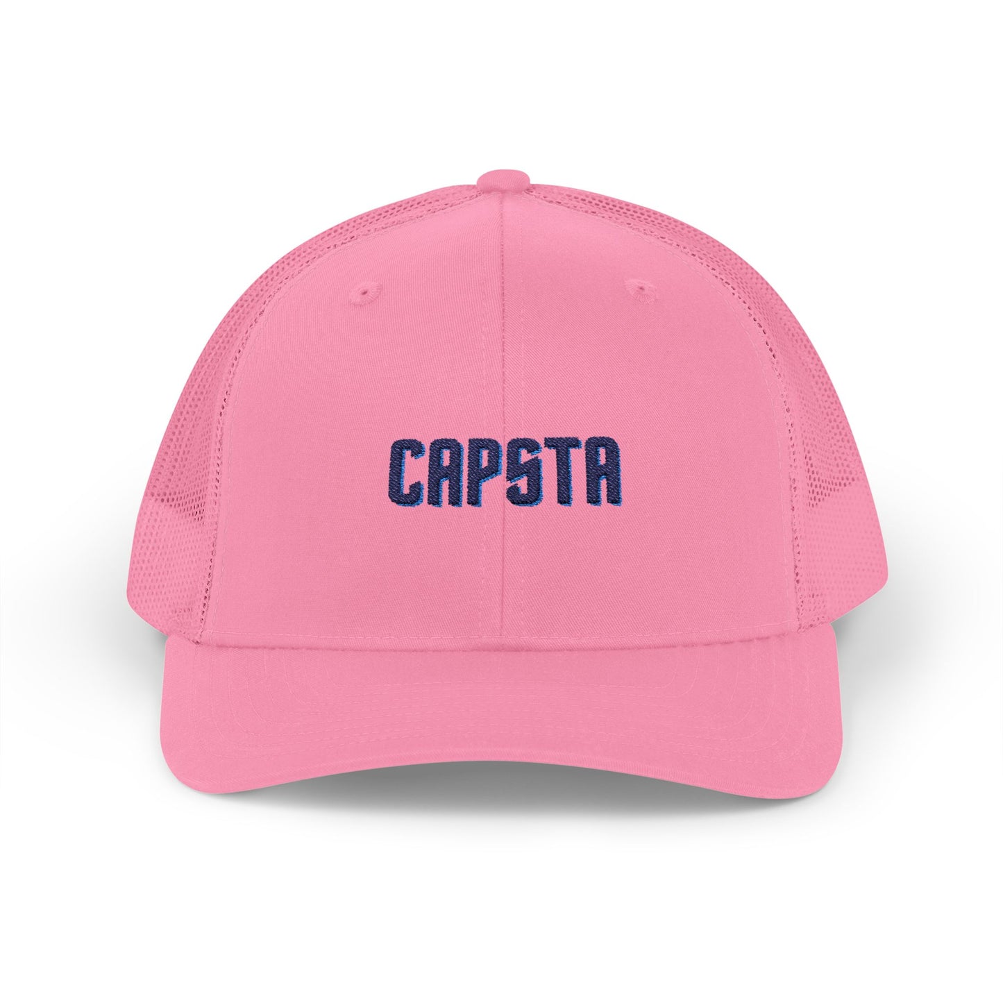 Trucker Hat with CAPSTA Embroidery, Adjustable Snapback Cap for Casual Wear