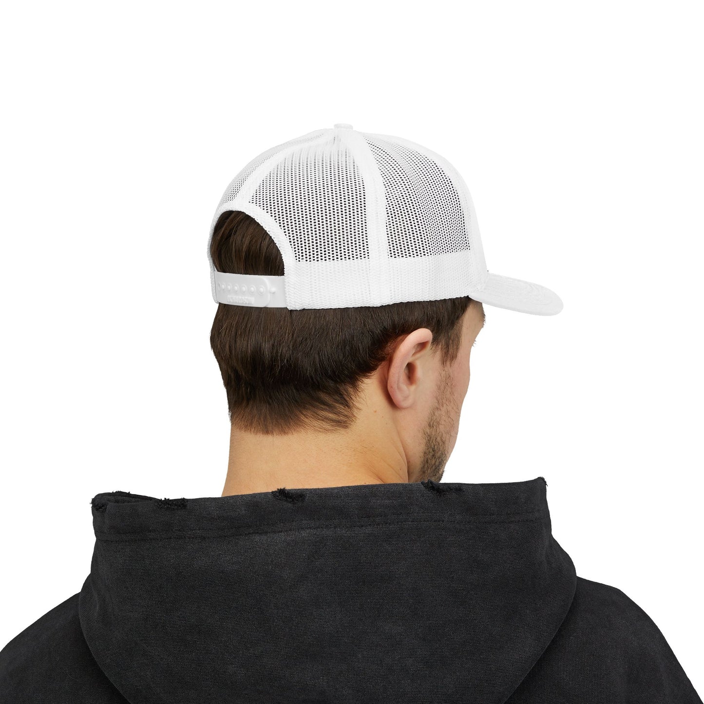 Trucker Hat with CAPSTA Embroidery, Adjustable Snapback Cap for Casual Wear