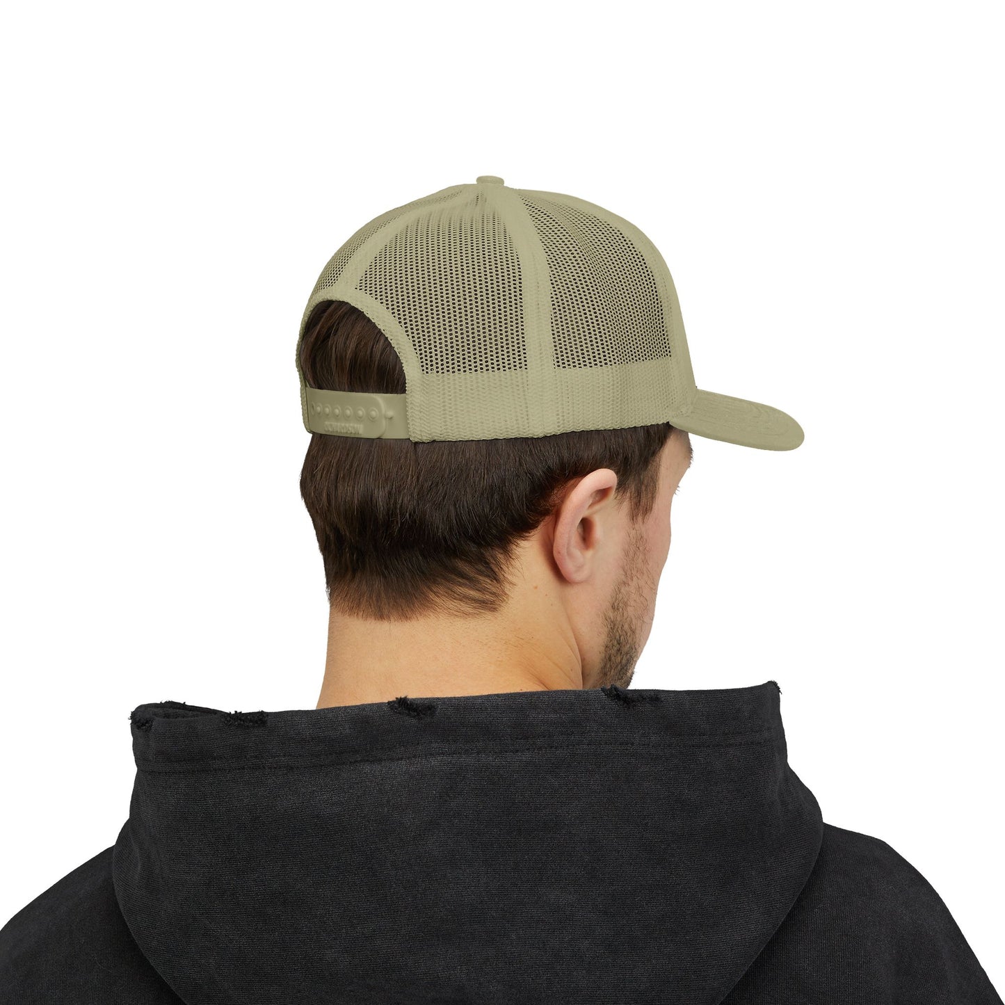 Trucker Hat with CAPSTA Embroidery, Adjustable Snapback Cap for Casual Wear
