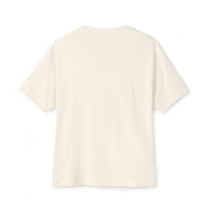 Unisex Oversized Boxy Tee with Coffee Quote - Cozy Streetwear, Casual Everyday Style!