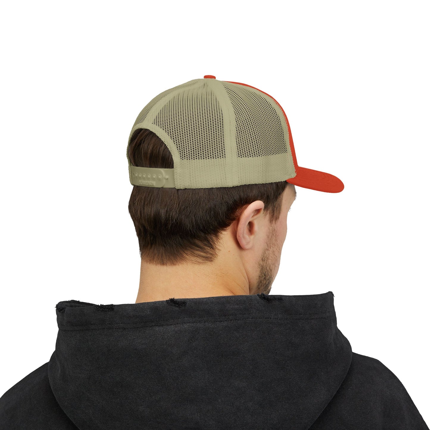 Trucker Hat with CAPSTA Embroidery, Adjustable Snapback Cap for Casual Wear