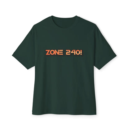 Retro Zone 240! Unisex Oversized Tee, Vintage Graphic Tee